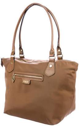 MZ Wallace Leather-Trimmed Nylon Satchel