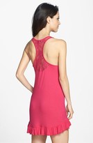 Thumbnail for your product : Betsey Johnson Lace Racerback Ruffle Slip