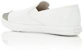 Thumbnail for your product : Miu Miu Women's Metal-Cap-Toe Leather Sneakers - White