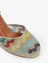 Thumbnail for your product : Missoni Zig-zag woven wedge espadrilles