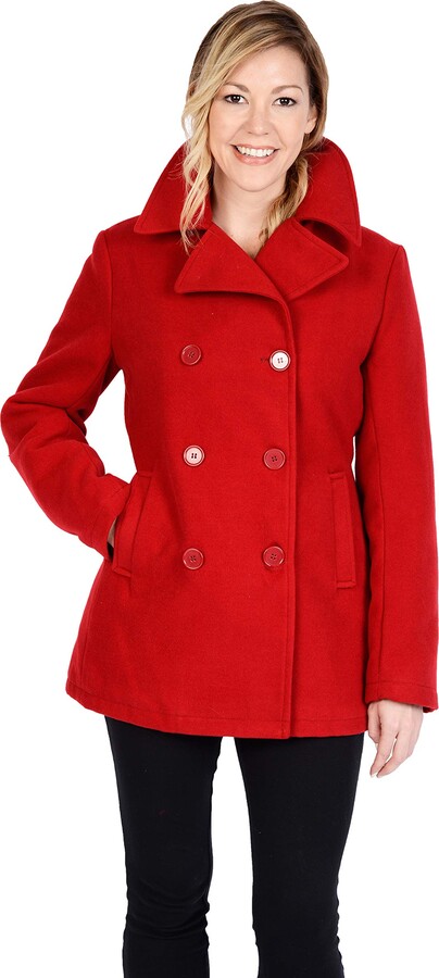 womens plus size pea coat