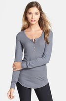 Thumbnail for your product : So Low Solow Ribbed Knit Henley