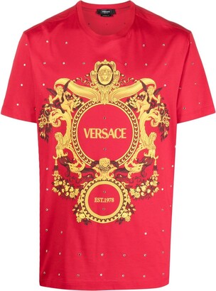 Versace Men's Red Shirts | Shop The Largest Collection | ShopStyle