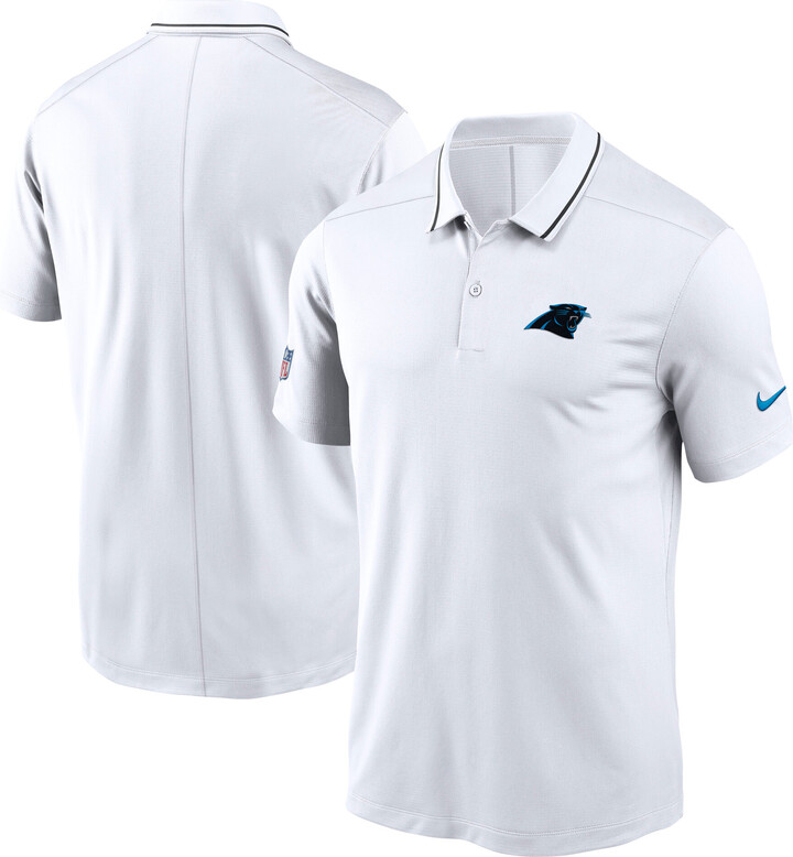 Men's Nike White Carolina Panthers Sideline Victory Performance Polo