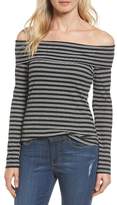 Thumbnail for your product : Halogen Rib Knit Off the Shoulder Top