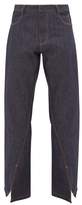 Thumbnail for your product : Bianca Saunders - Reverse Split-hem Jeans - Mens - Indigo