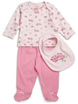 Thumbnail for your product : Little Me Baby Girls Owl Print Two Piece Set and Bib