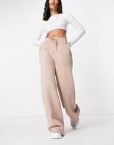 Thumbnail for your product : Lasula straight leg trackies in beige