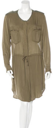 Etoile Isabel Marant Long Sleeve Button-Up Dress