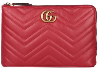 Gucci Gg Marmont Leather Pouch