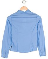 Thumbnail for your product : Armani Junior Girls' Long Sleeve Button-Up Top w/ Tags