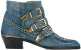 Thumbnail for your product : Chloé Chloé Denim Susanna Ankle Boots