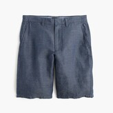 Thumbnail for your product : J.Crew 10.5" short in striped Irish linen-cotton