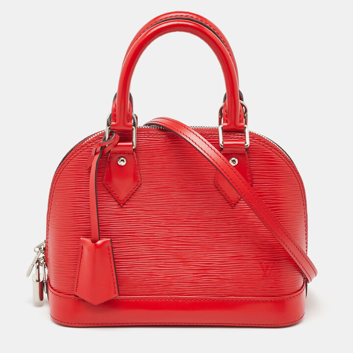 Louis Vuitton Coquelicot Epi Leather Alma BB Bag
