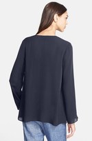Thumbnail for your product : Theory 'Trent' Pleated Silk Top