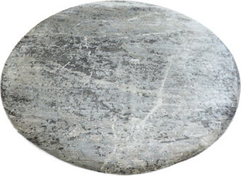 Isabelline 10 X 10 Round Hand Knotted Gray Modern Abstract Oriental Rug With Silk ABF2EE9BEA70489ABAB17BAB63EB2A25