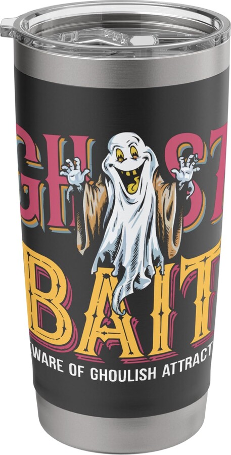 Ghost Bait Halloween SteMi Apparel Ghost Bait Paranormal Investigator Ghost Hunting Halloween Stainless Steel Insulated Tumbler