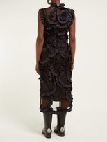 Thumbnail for your product : 4 Moncler Simone Rocha - Ruffled Tulle Midi Dress - Black