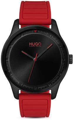 HUGO #MOVE Red & Black Watch, 42mm