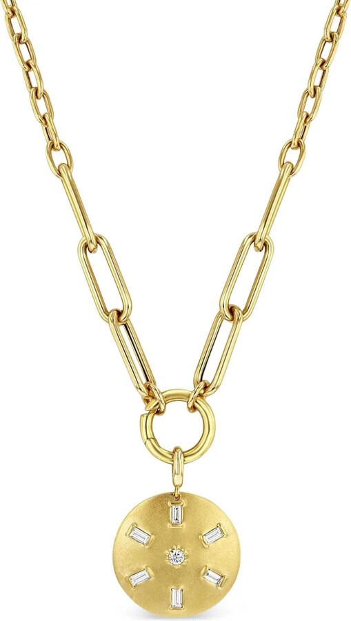 Zoë Chicco 14K yellow gold diamond Rays necklace