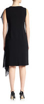 Thumbnail for your product : Marina Rinaldi Marina Rinaldi, Sizes 14-24 Crepe Ruffle-Detail Dress