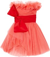 Thumbnail for your product : Carolina Herrera Tulle-Overlay Mini Dress