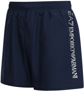 EA7 Emporio Armani Logo Printed Swim Shorts