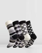Thumbnail for your product : Happy Socks Black & White Gift Box