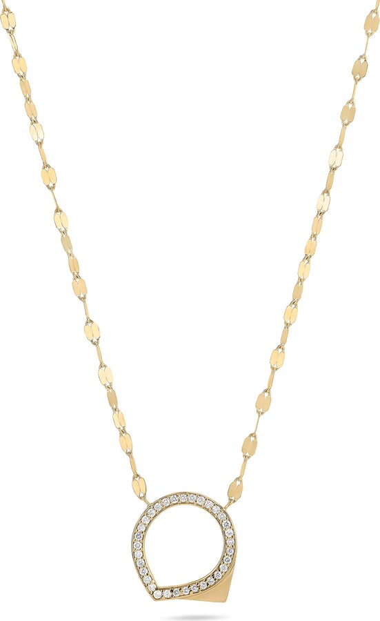 Lana 14K Gold Point Circle Pendant Necklace