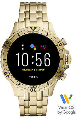 mens gold fossil smartwatch