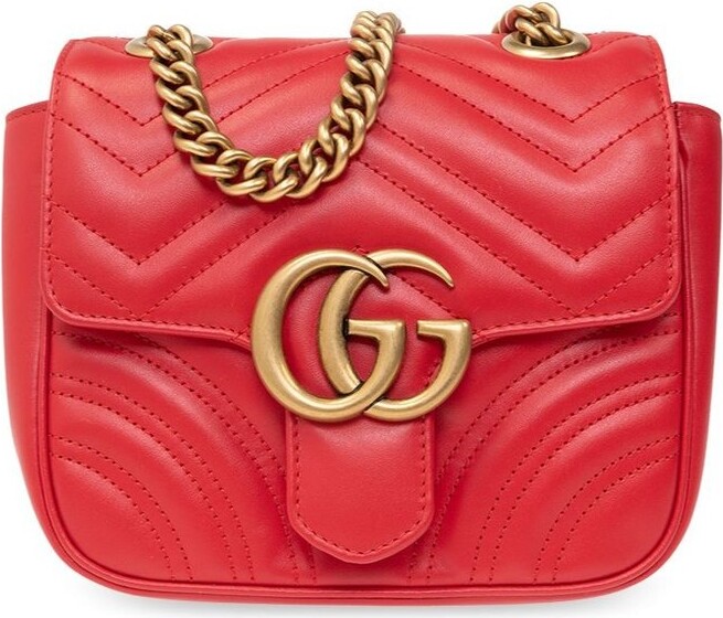 Gucci Gg Marmont Small Matelasse Leather Top Handle Satchel - ShopStyle
