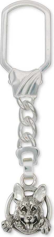 Etsy German Shepherd Key Ring Jewelry Sterling Silver Handmade Dog Gs25-Kr