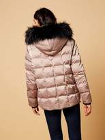 Thumbnail for your product : Biba Hooded faux fur trim puffer