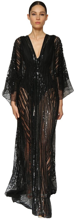 bcbg sequin caftan