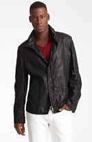 Thumbnail for your product : John Varvatos Collection Resin Coated Linen Jacket