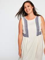 Thumbnail for your product : Old Navy Plus-Size Embroidered Swing Dress