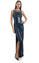 Thumbnail for your product : JS Collections Sleeveless Shimmering Sequins Gown 864820