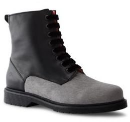 Liebeskind Berlin Calf Hair and Leather Combat Boots