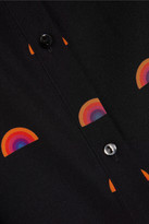 Thumbnail for your product : Lulu & Co Printed stretch-silk crepe shirt
