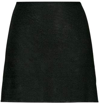 Kacey Devlin metallic mini skirt