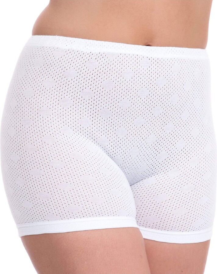 Hi Fashionz 3 X Pairs Ladies Women 100 Cotton Interlock Eyelet Cuff
