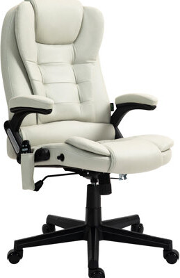 Red Barrel Studio Beige Chair With 6 Point Vibration Massage & Heat. Reclines. Padded . Adjustable Seat. Microfiber Upholstery. Max Weight 264 Lbs Vibrating Heat Beige