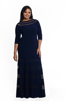 Xscape Evenings Illusion Inset Gown