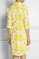 Thumbnail for your product : Diane von Furstenberg Vera printed silk-habotai shirt dress