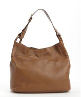 Thumbnail for your product : Prada burnt sienna leather belted strap hobo bag