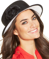 Thumbnail for your product : Nine West Black & White Boater Hat