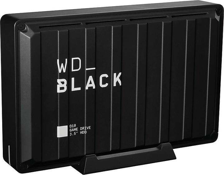 Western Digital WD Black D10 8TB External USB 3.2 Hard Drive, Black (WDBA3P0080HBK-NESN)
