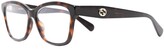 Thumbnail for your product : Gucci Eyewear Tortoiseshell Square-Frame Glasses