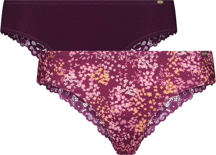 Jessica Simpson Women’s Microfiber Tanga, 2-Pack, Size S-XXXL