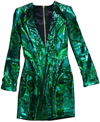Balmain For H&M For H&m Green Glitter Dress for Women